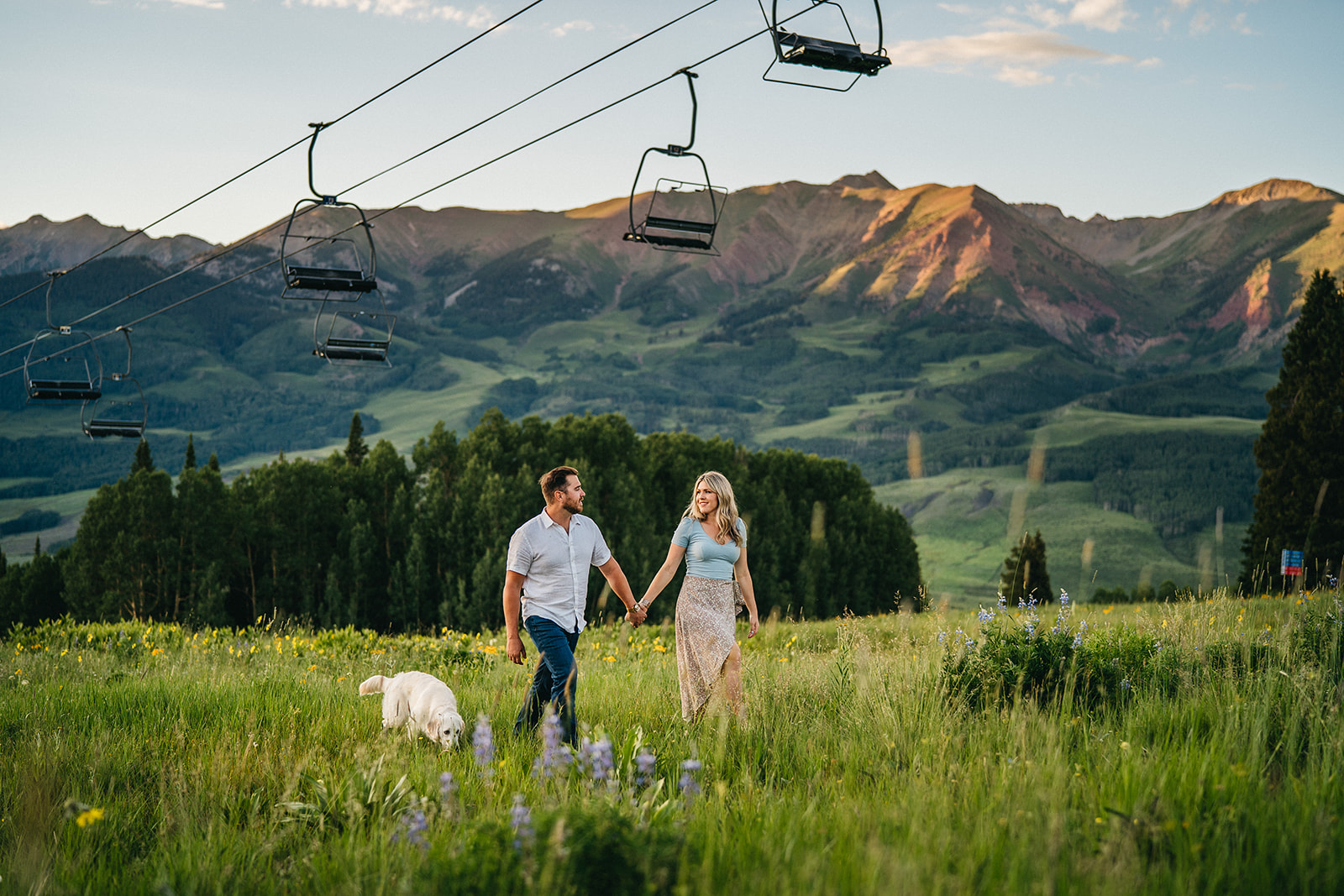 crested butte engagement photos