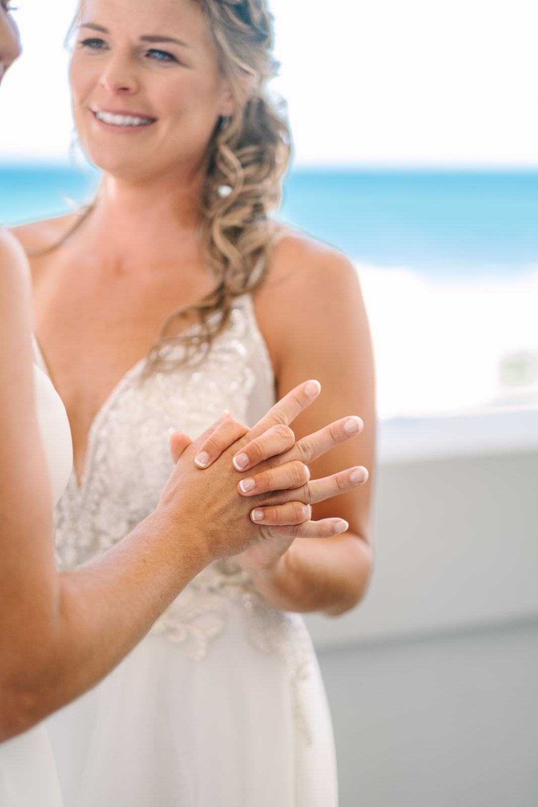  margaritaville pensacola florida lesbian beach wedding blue barefoot sparkler send off photographer