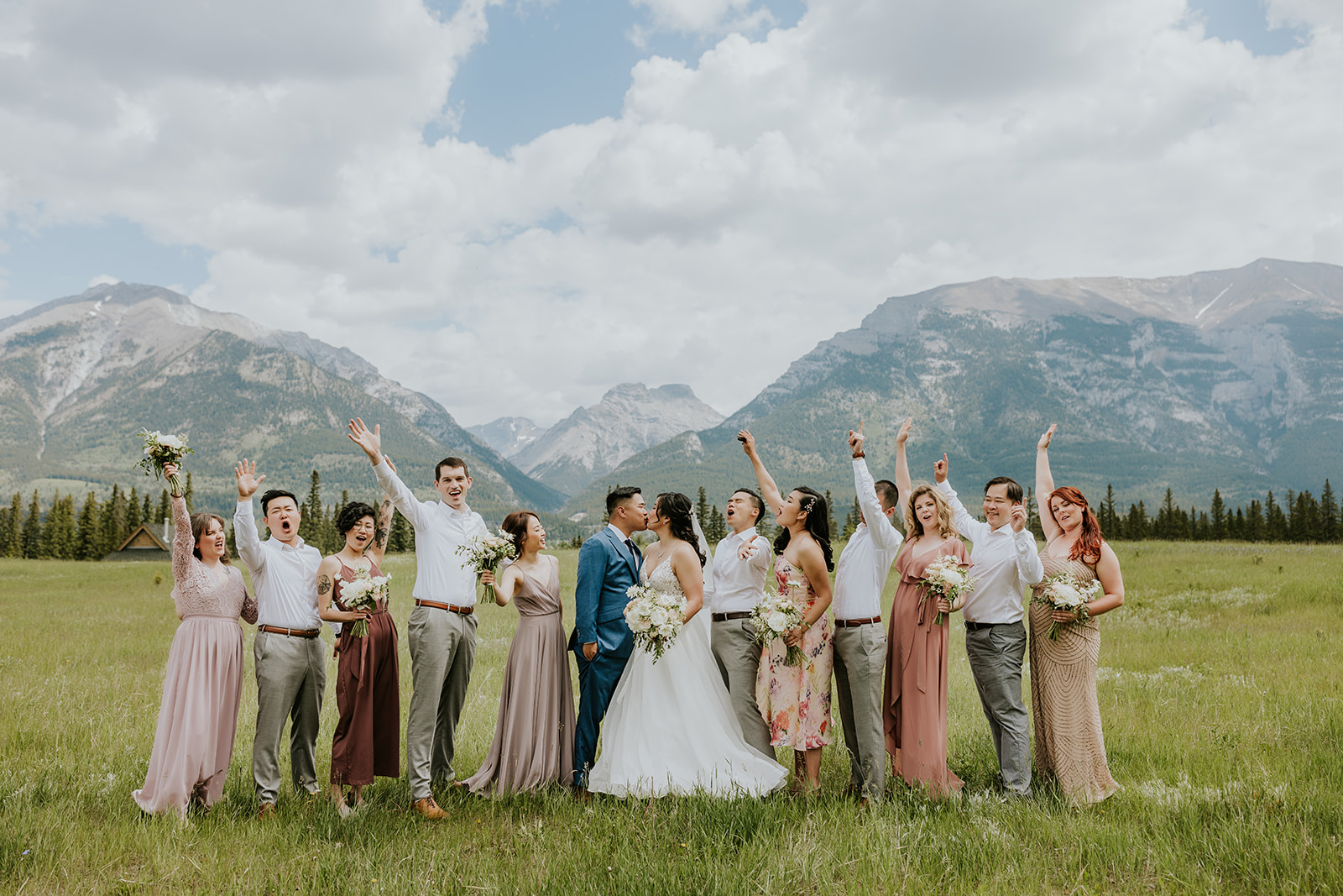 Bridal Party Photos in Canmore