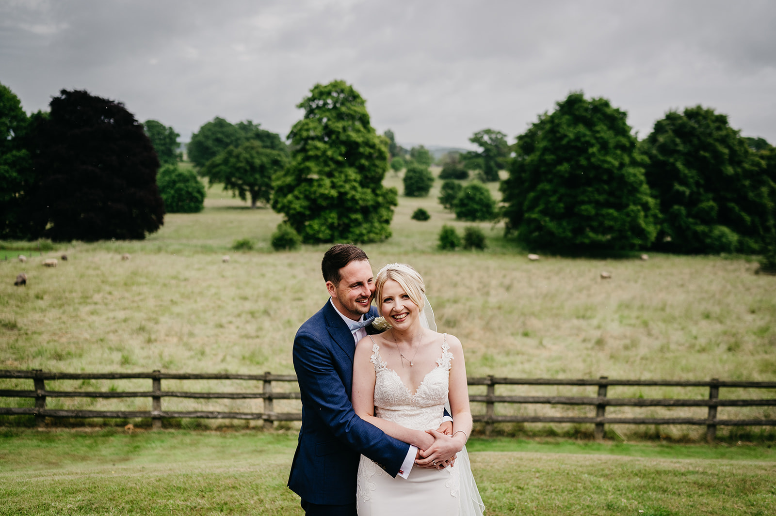 wedding couple portrait in Herefordshire 