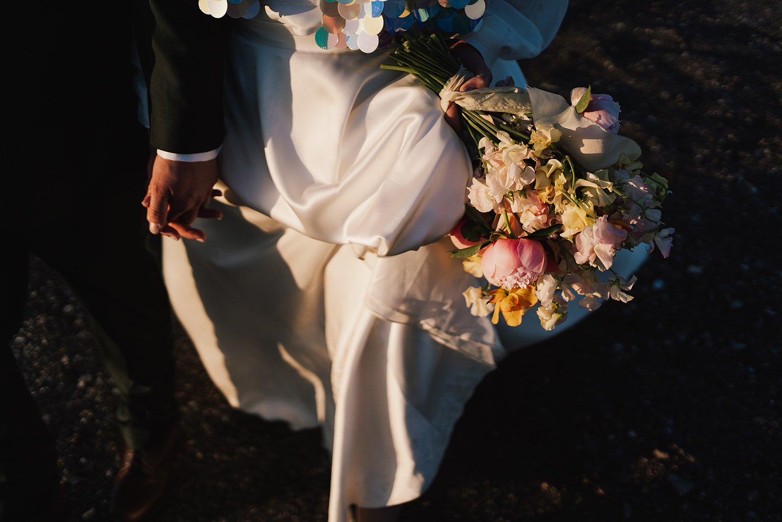 bridal bouquet during portraits at Axatorpsgården Wedding 