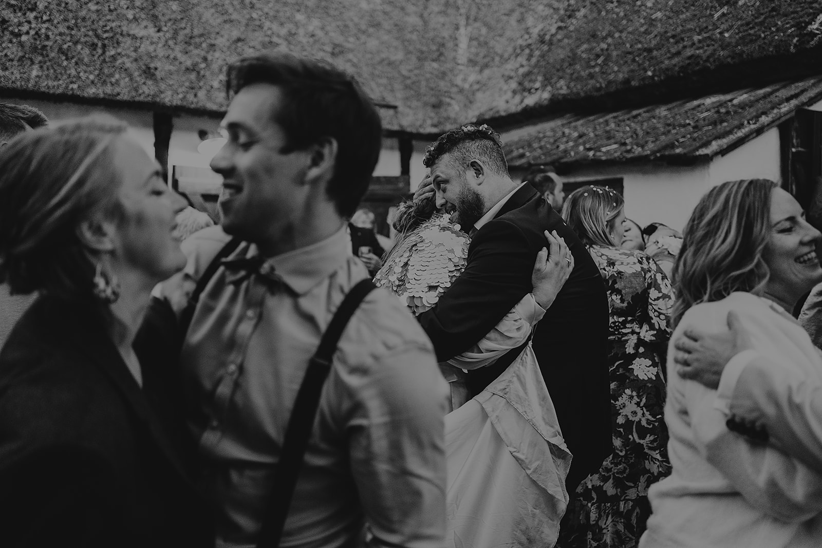 couple lost in the moment during first dance at  Axatorpsgården Wedding 