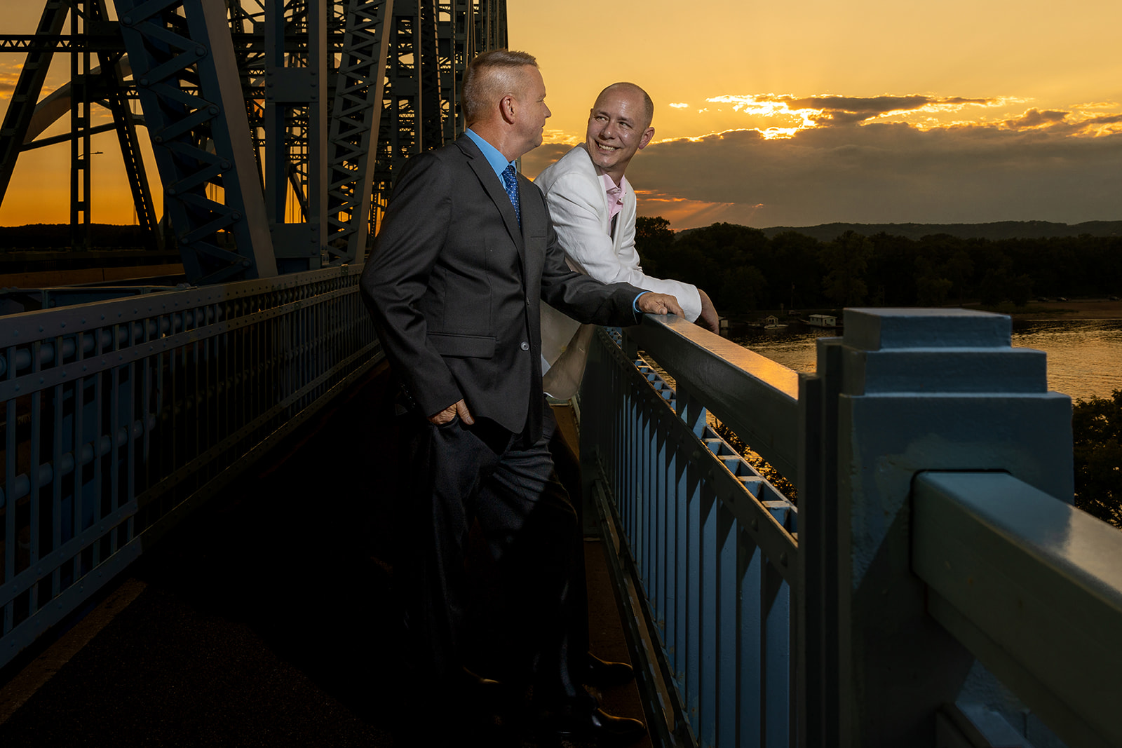 Candid Moments on Cass Street Bridge: J L Wiswell Photography