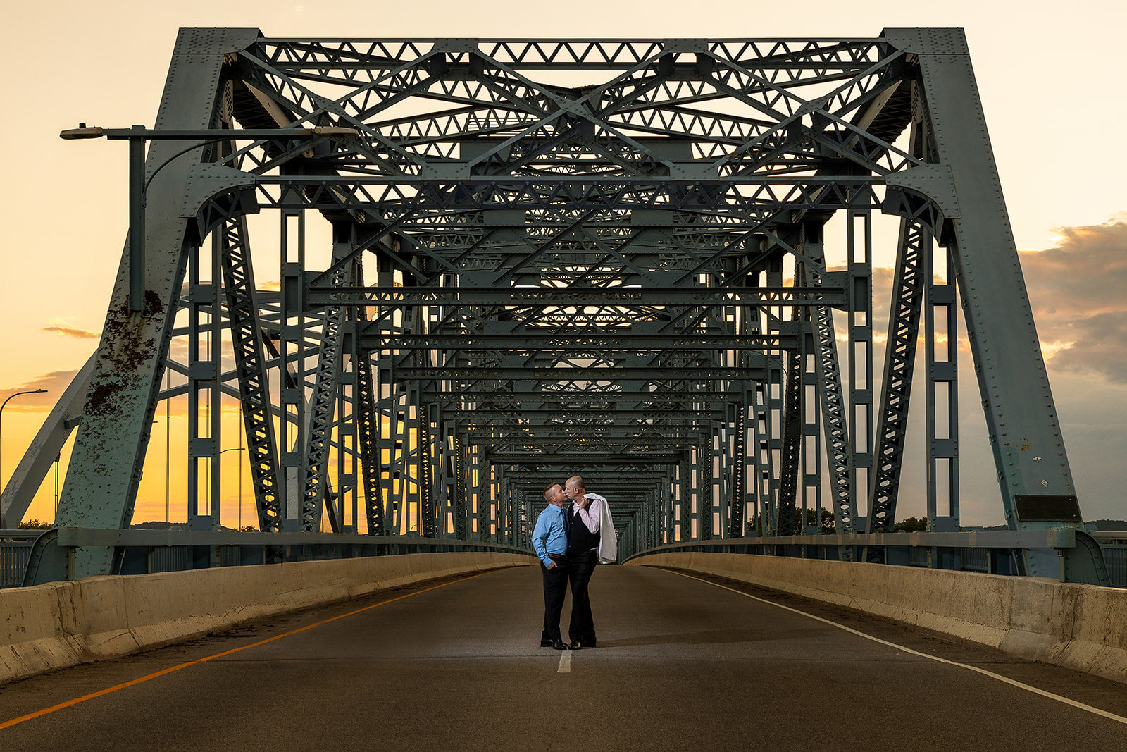 Iconic Views: Cass Street Bridge Engagement by Jeff Wiswell