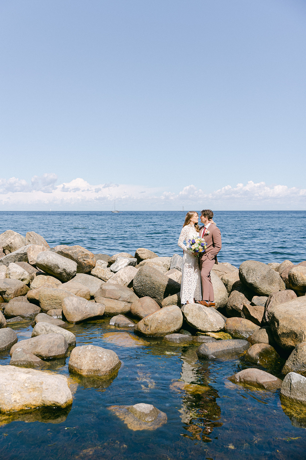 Romantic Summer Elopement - Get Married in Denmark's Stevns Klin