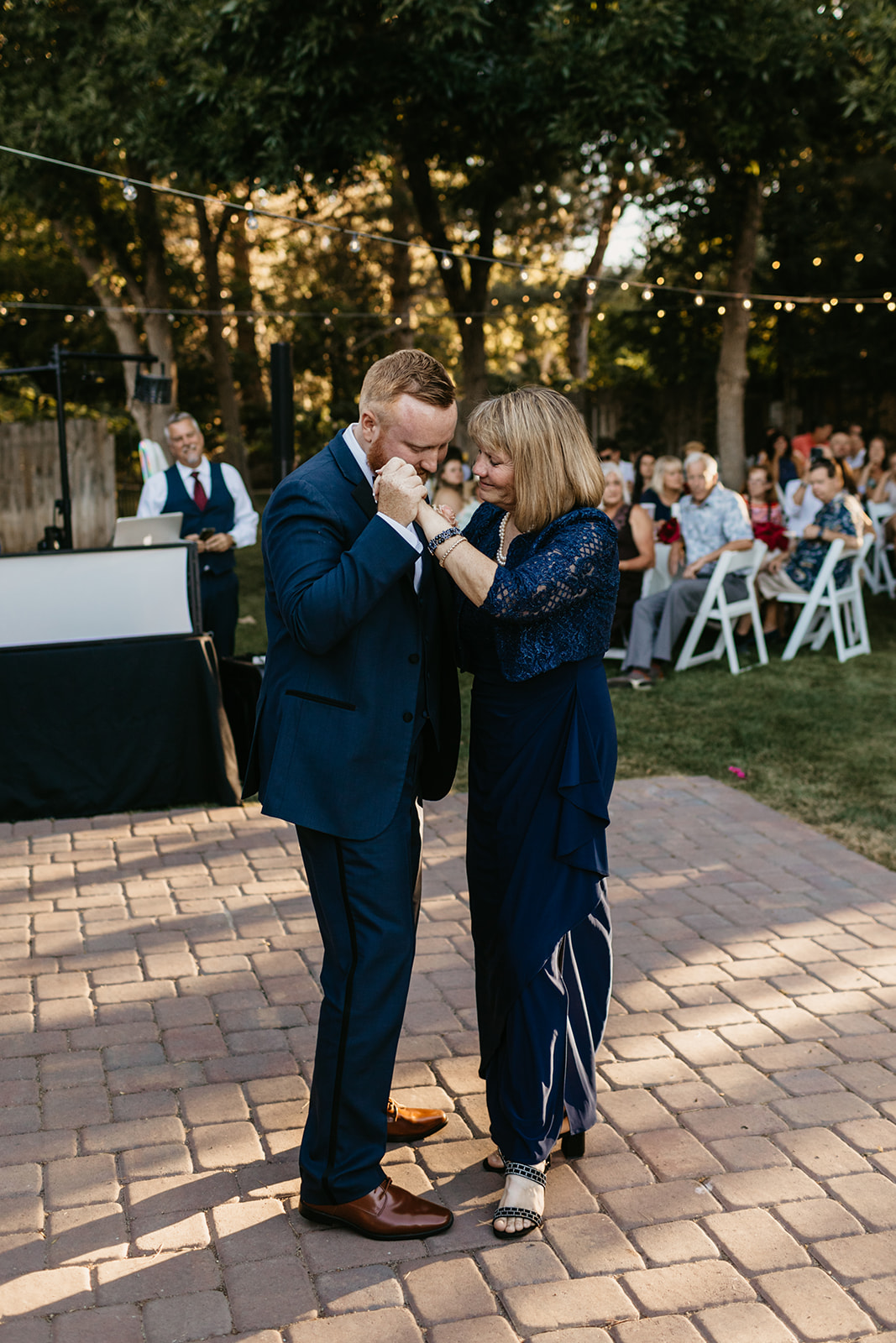 Mother son dance during wedding 