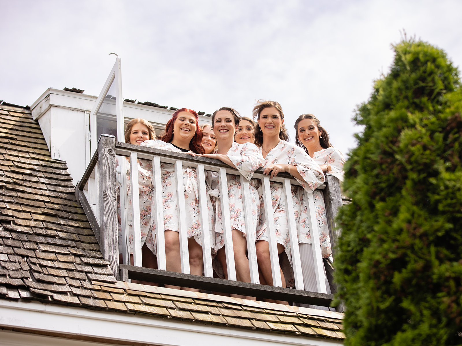 bridal party at red lion inn