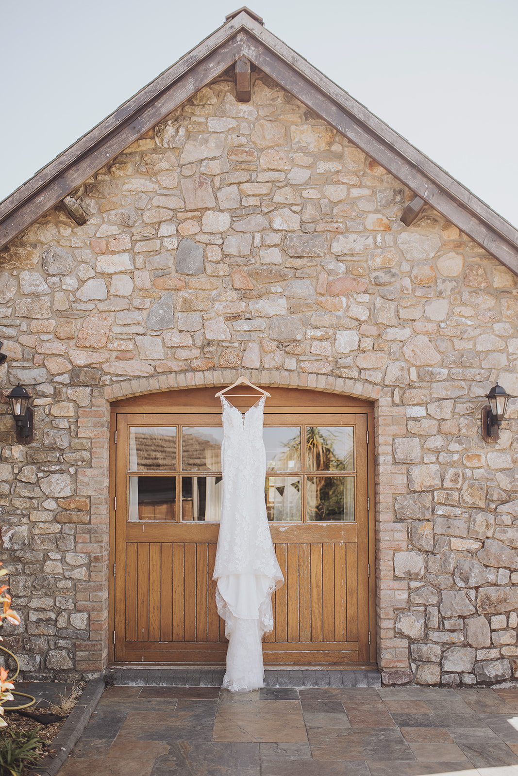 wedding dress at mulberry cottage gower