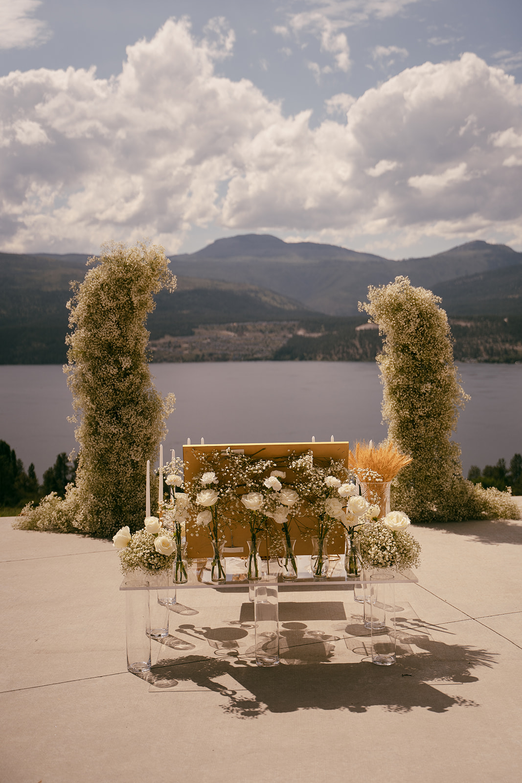 Wedding Ceremony Floral Arch Details