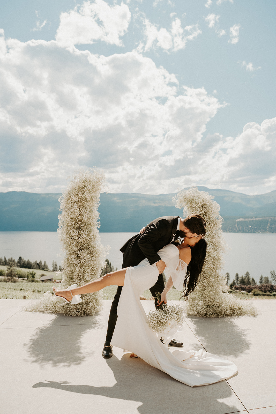 Persian Wedding Ceremony in Vineyard overlooking The Okanagan  lake