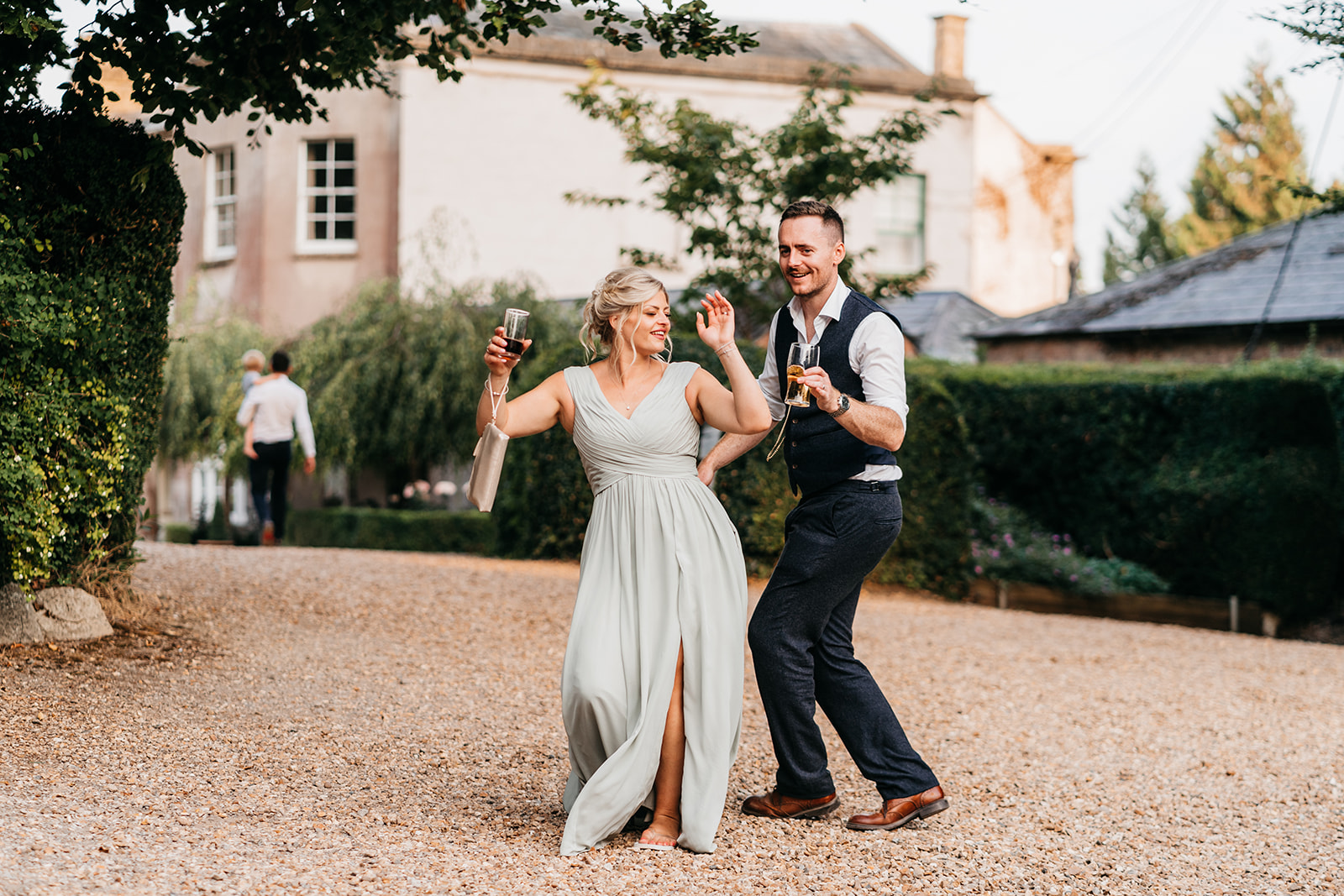 candid photographs of bridesmaids and groomsmen
