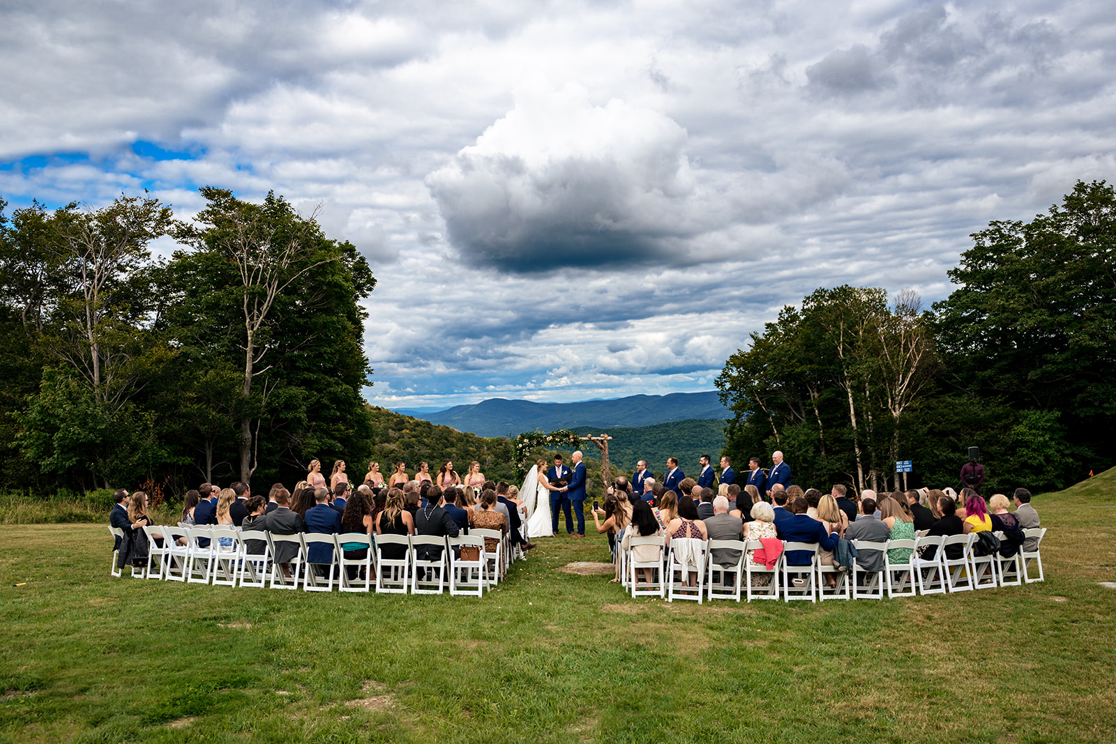 scenic Vermont wedding ceremony location at Sugarbush Resort