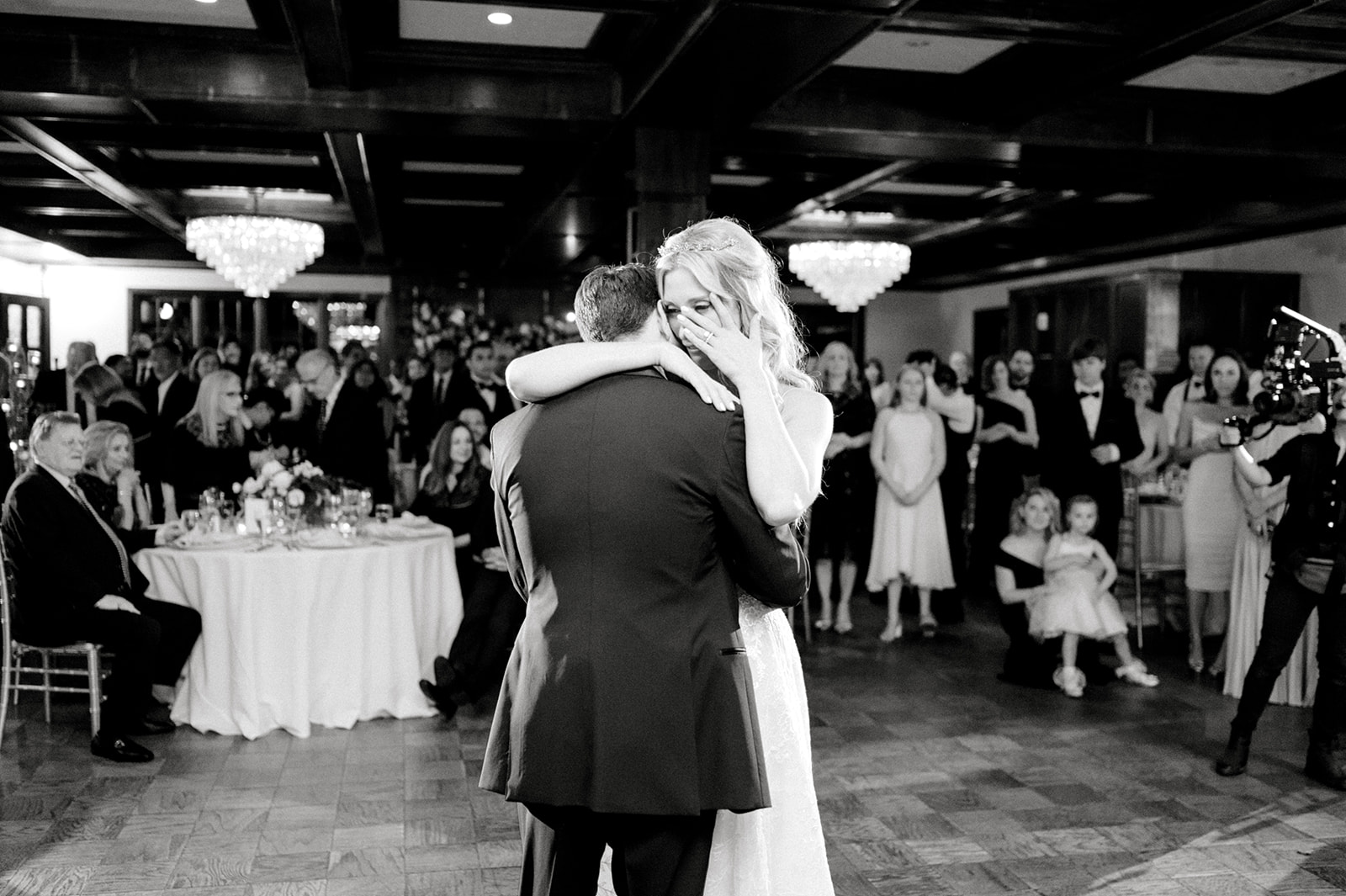 first dance emotions wiping away tears