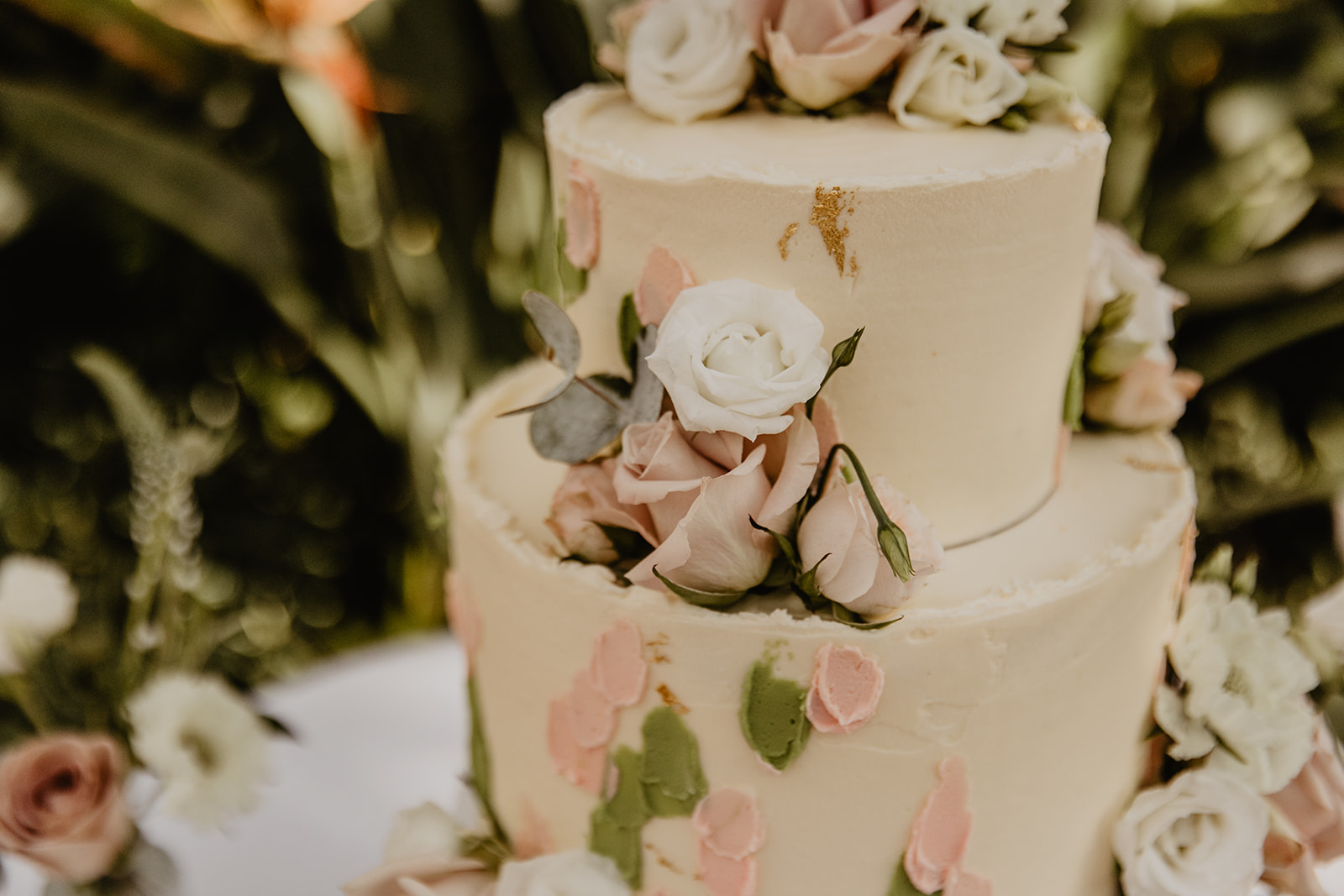 Wedding cake at a RHS Gardens Wisley Wedding. By Olive Joy Photography