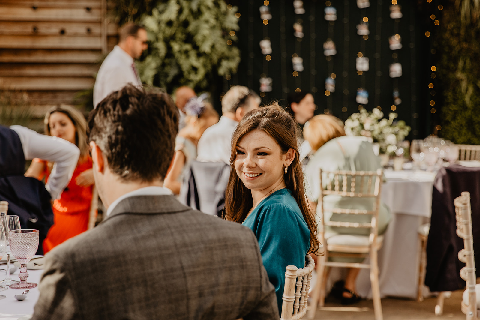 Wedding reception at a RHS Gardens Wisley Wedding. By Olive Joy Photography