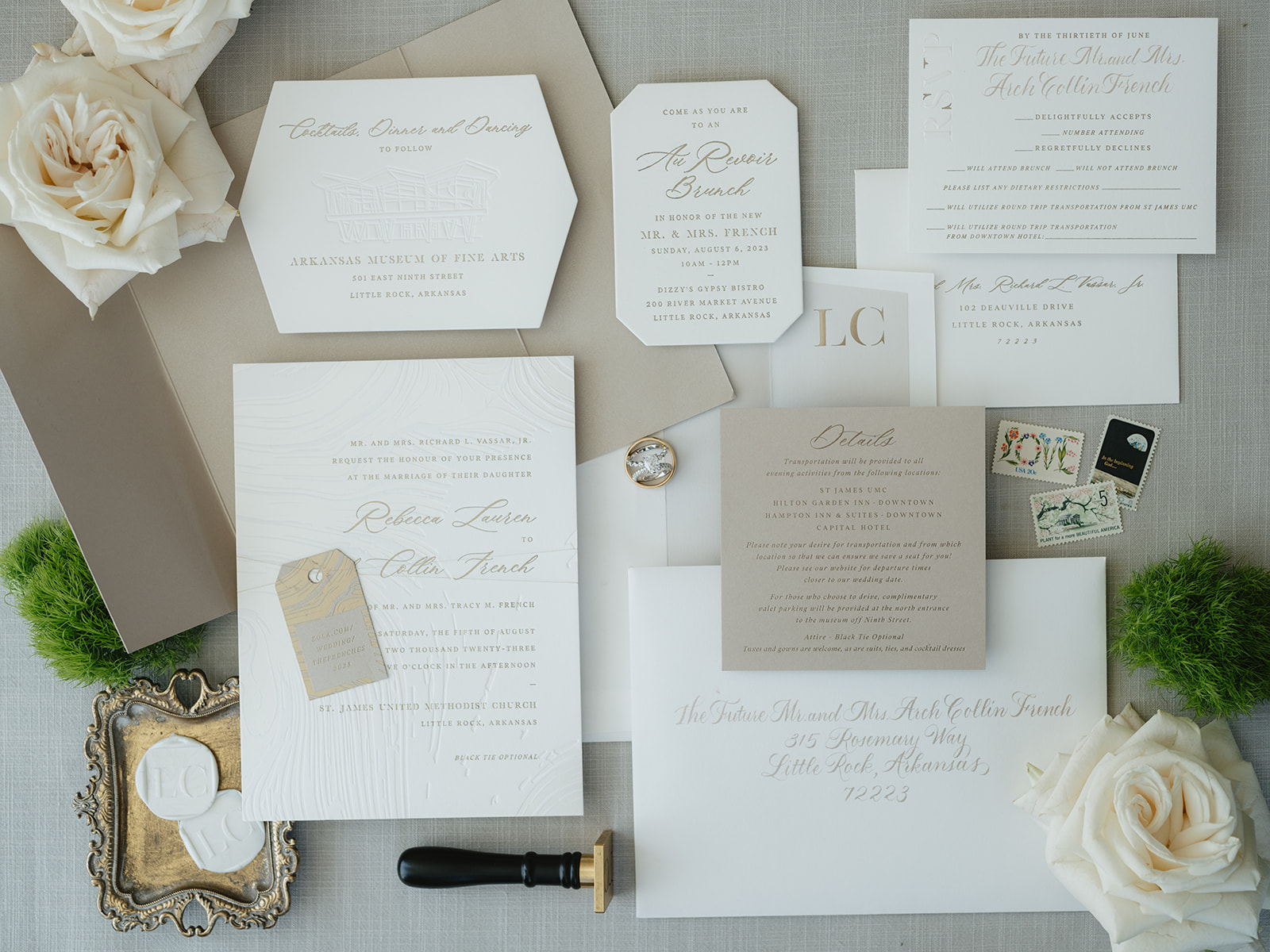 dream wedding invitation suite Shindig Paperie