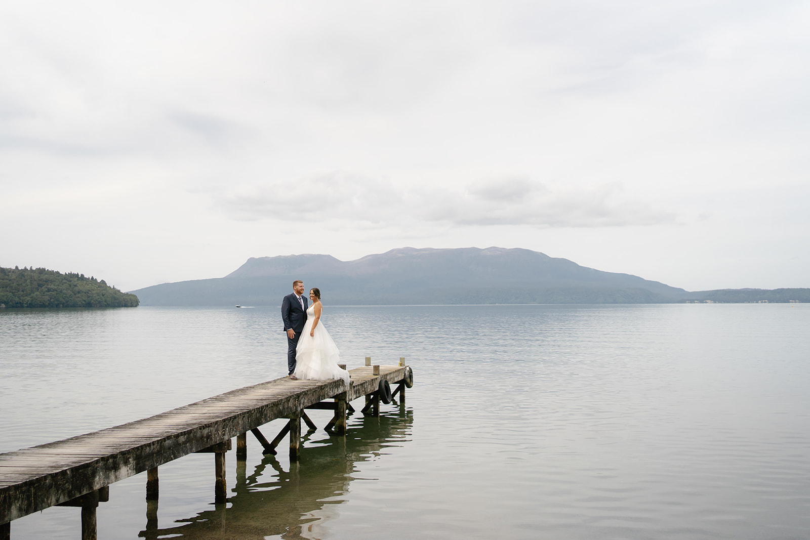 Black Barn Lake Tarawera Wedding Photo by the Lake
