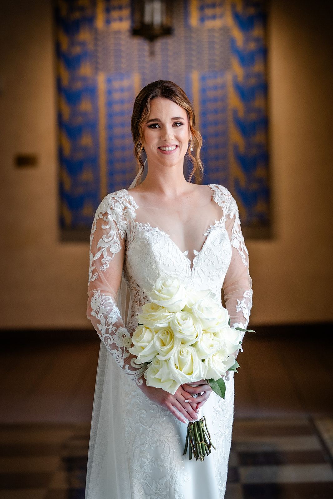 Bridal Portrait at First Plymouth Church Lincoln