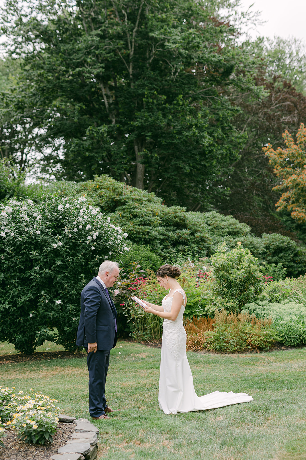 first look with dad at glen manor house