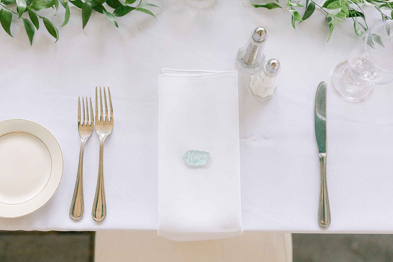 table details at glen manor wedding