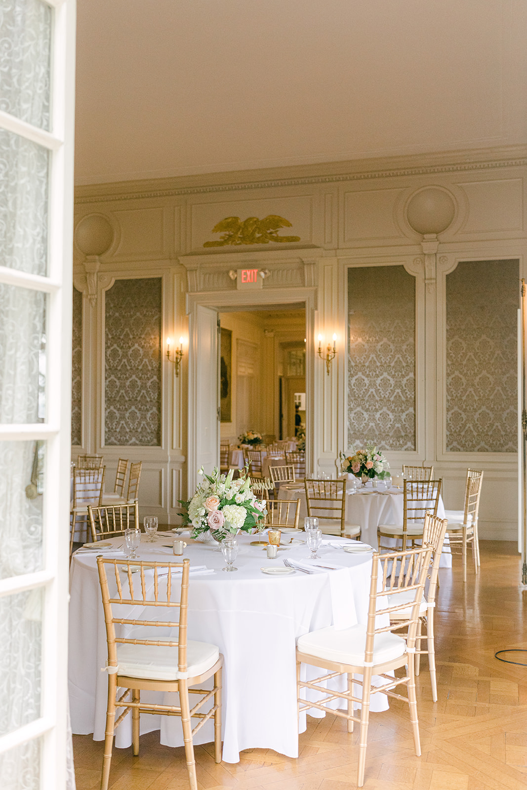 reception details at glen manor house
