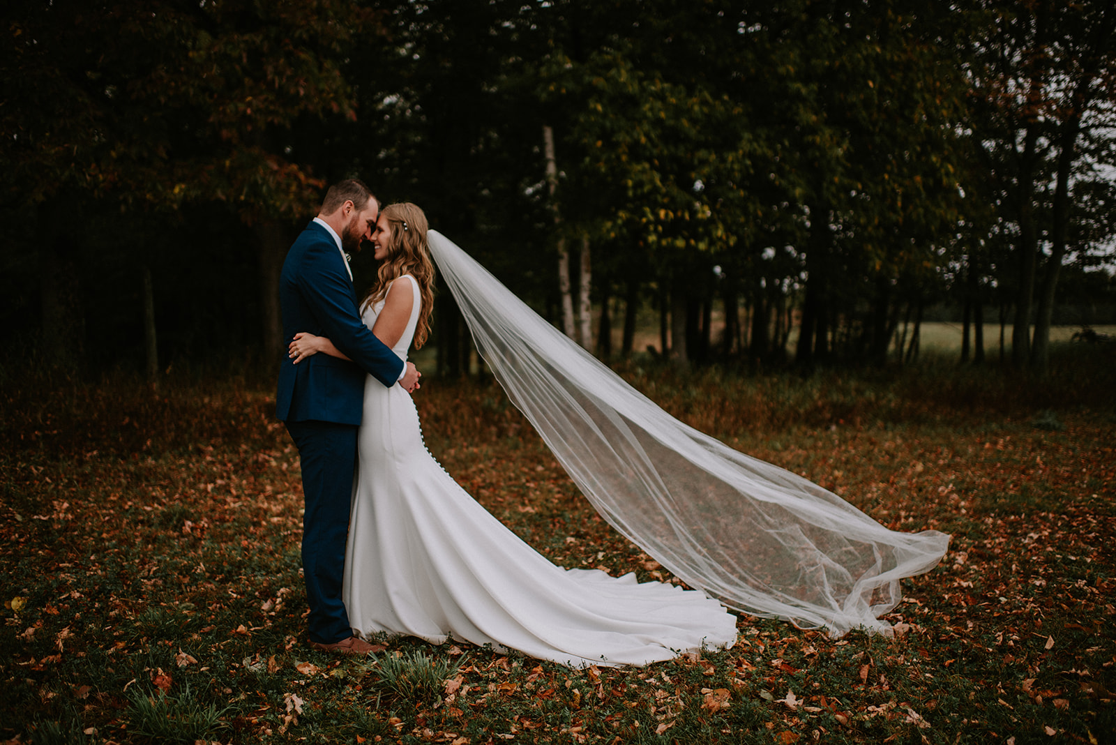 Northern Michigan Fall Wedding Photography 