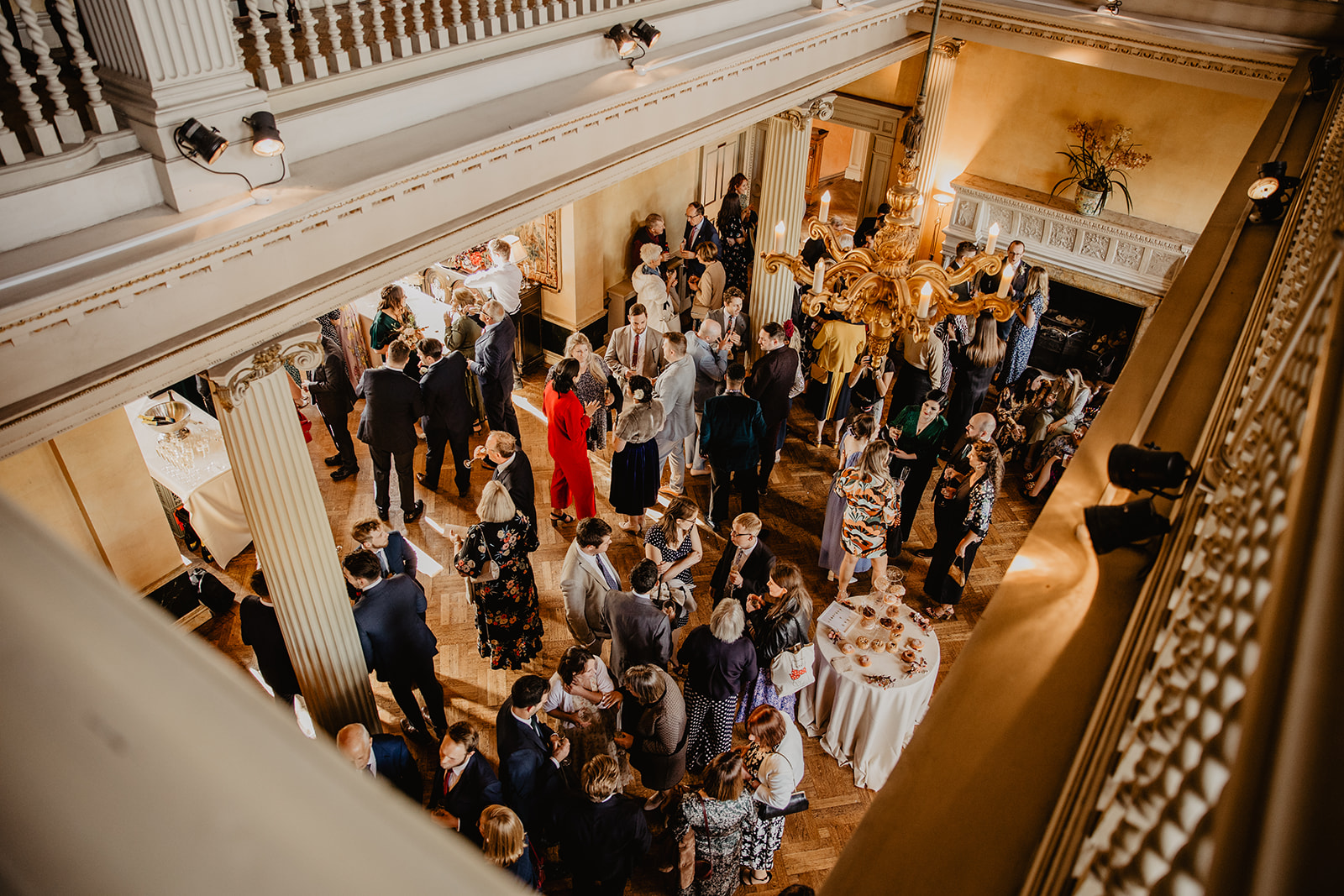 Wedding guests at a Hampton Court House Wedding. By Olive Joy Photography