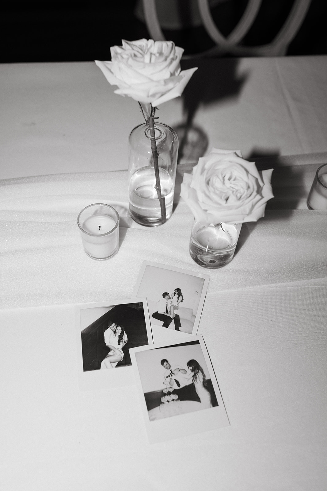 Polaroids at wedding