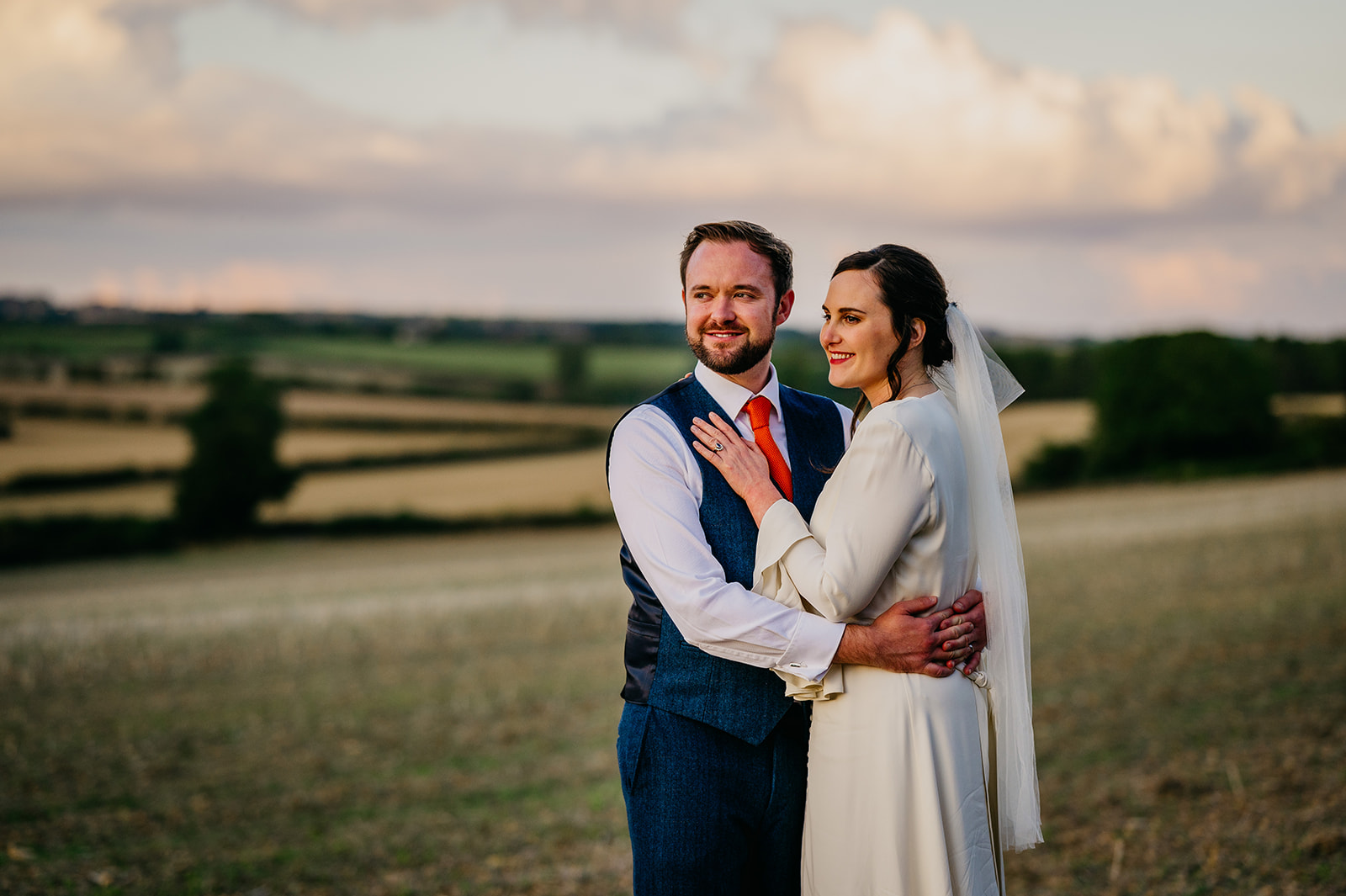 wedding couple at the windmill venue in the cotswolds