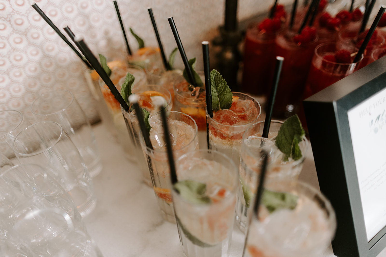 drinks reception at Kingstreet Townhouse wedding, Manchester