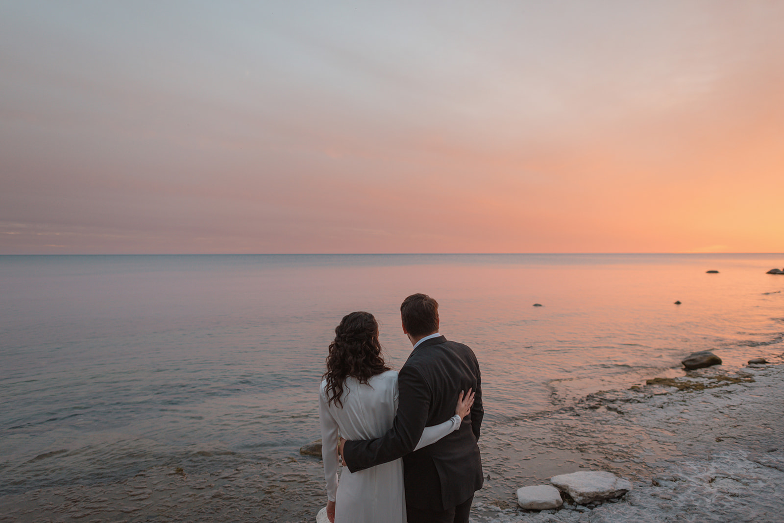 Colourful fall sunsets outside Drake Devonshire on your wedding day.