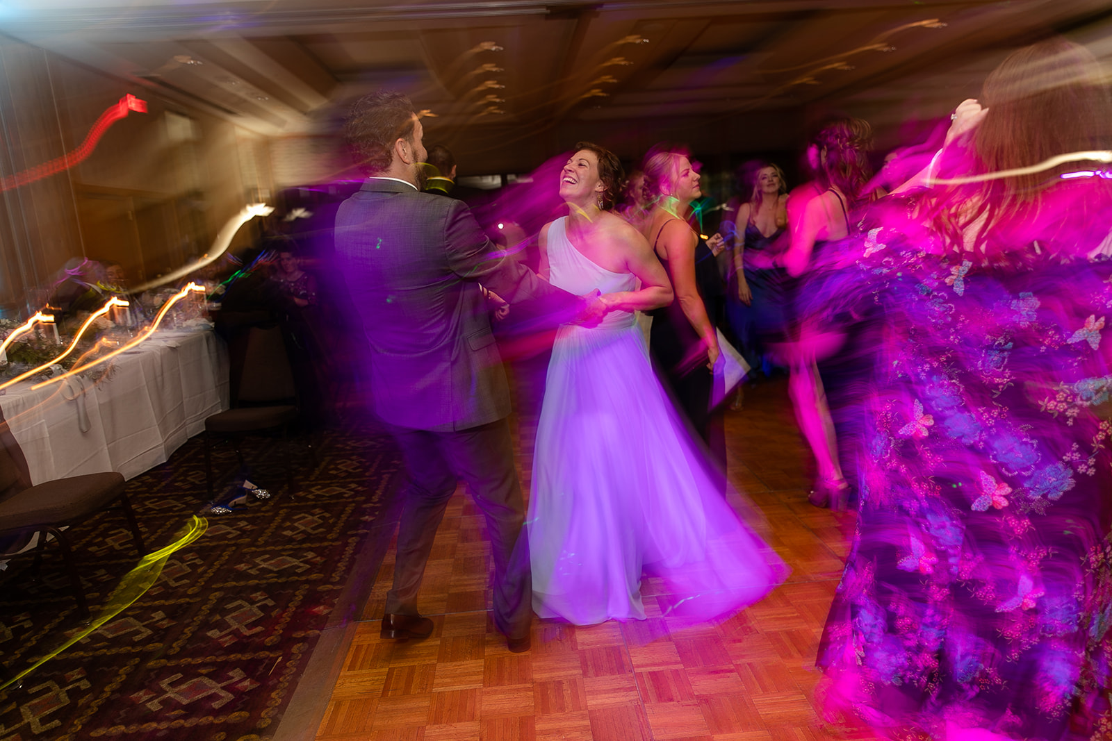 Dancing at Granlibakken Wedding Reception