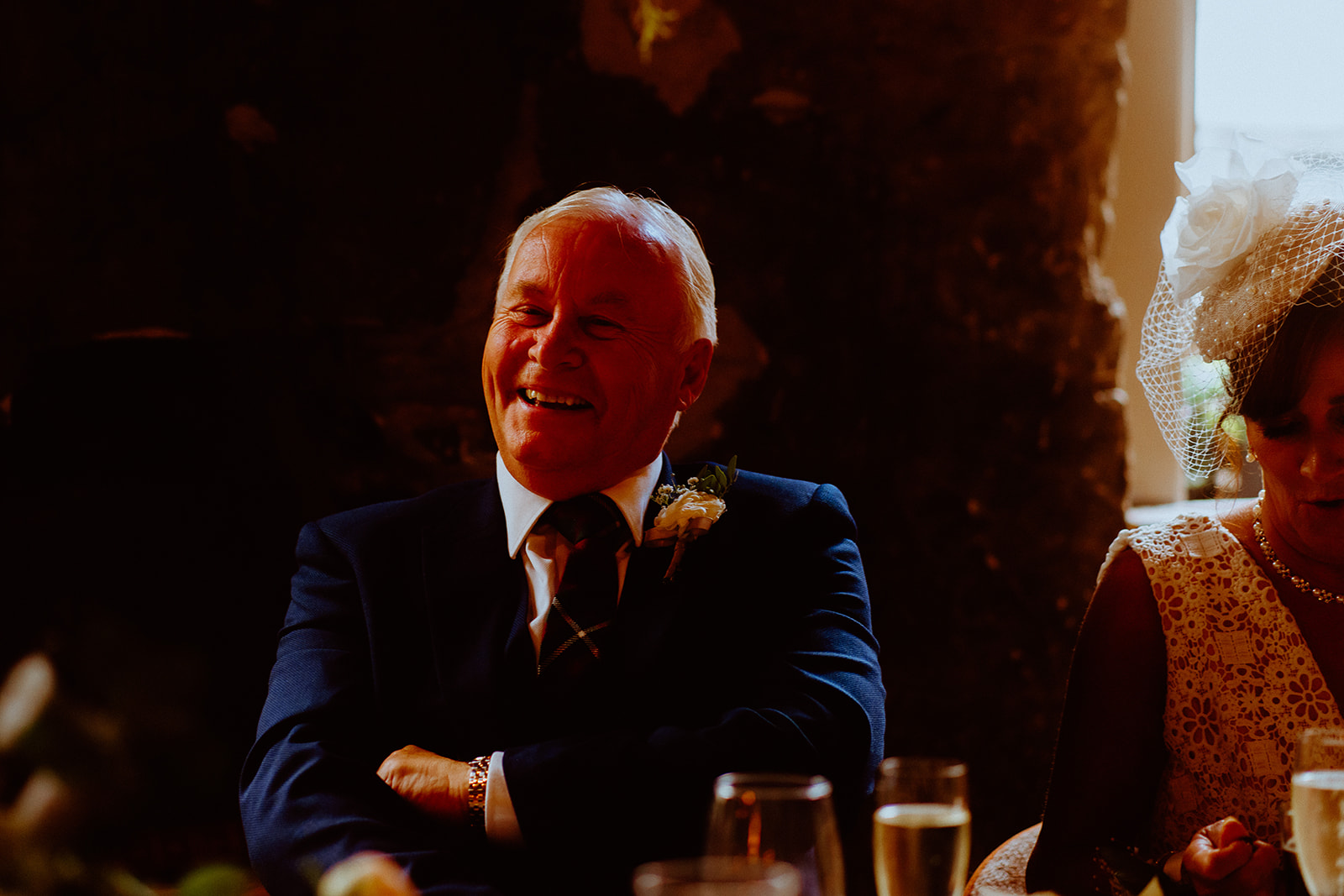 Bride's Father laughing