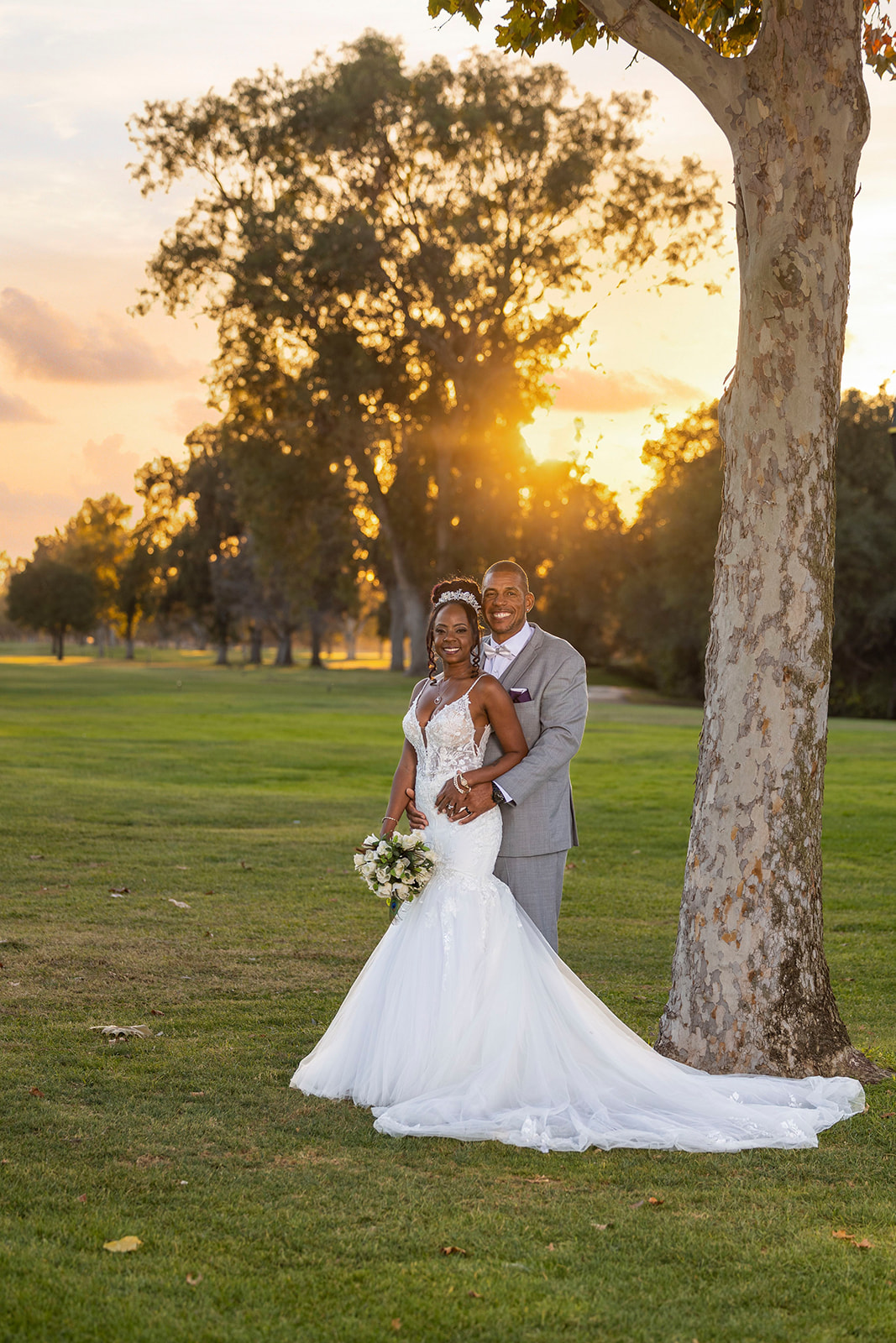 a couple posing at their post wedding couples portrait session at the pavilion at haggin oaks