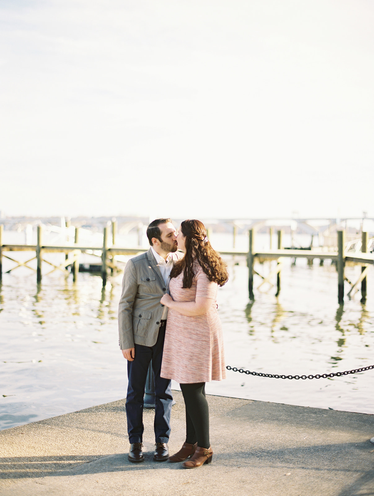 fall engagement alexandria virginia autumn engagement engagement session pier photoshoot docks black and white pictures