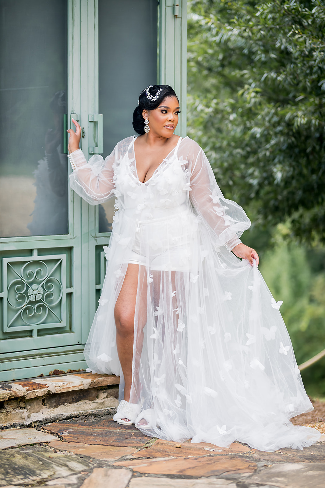African American Bridal Portraits at 2400 on the River, with JGraced Photography in Atlanta 