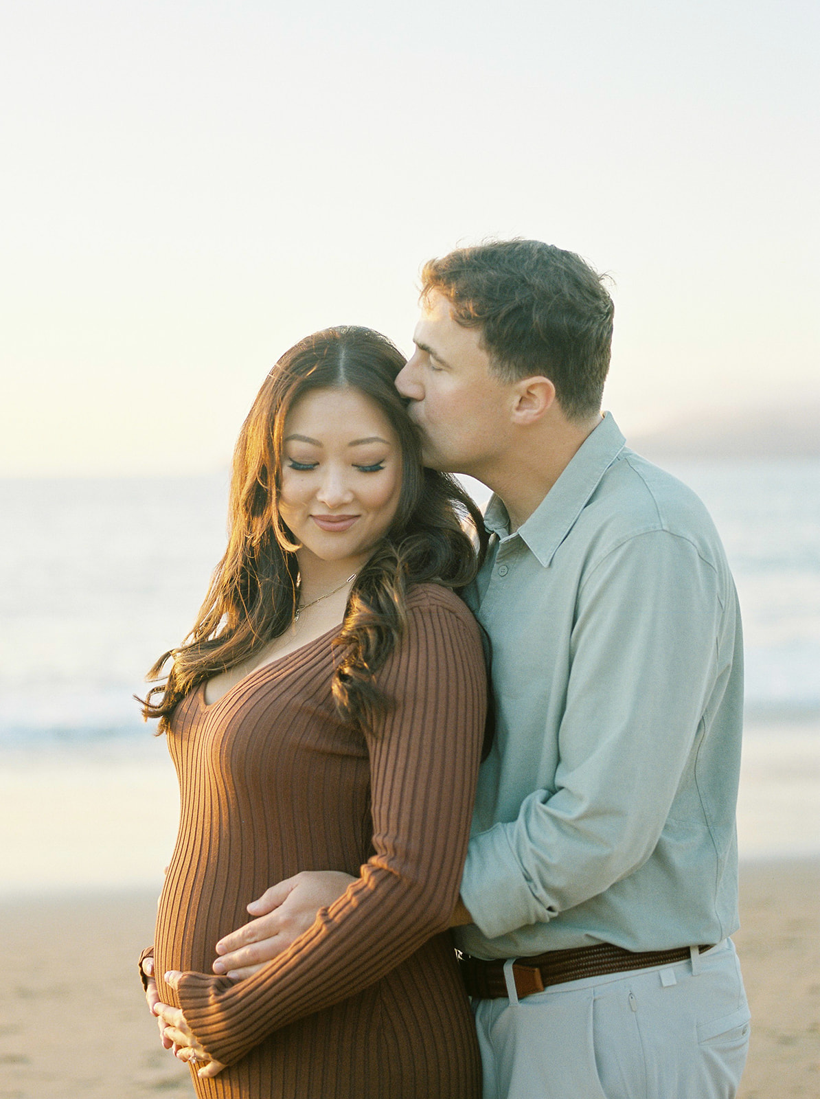 maternity session at Baker Beach