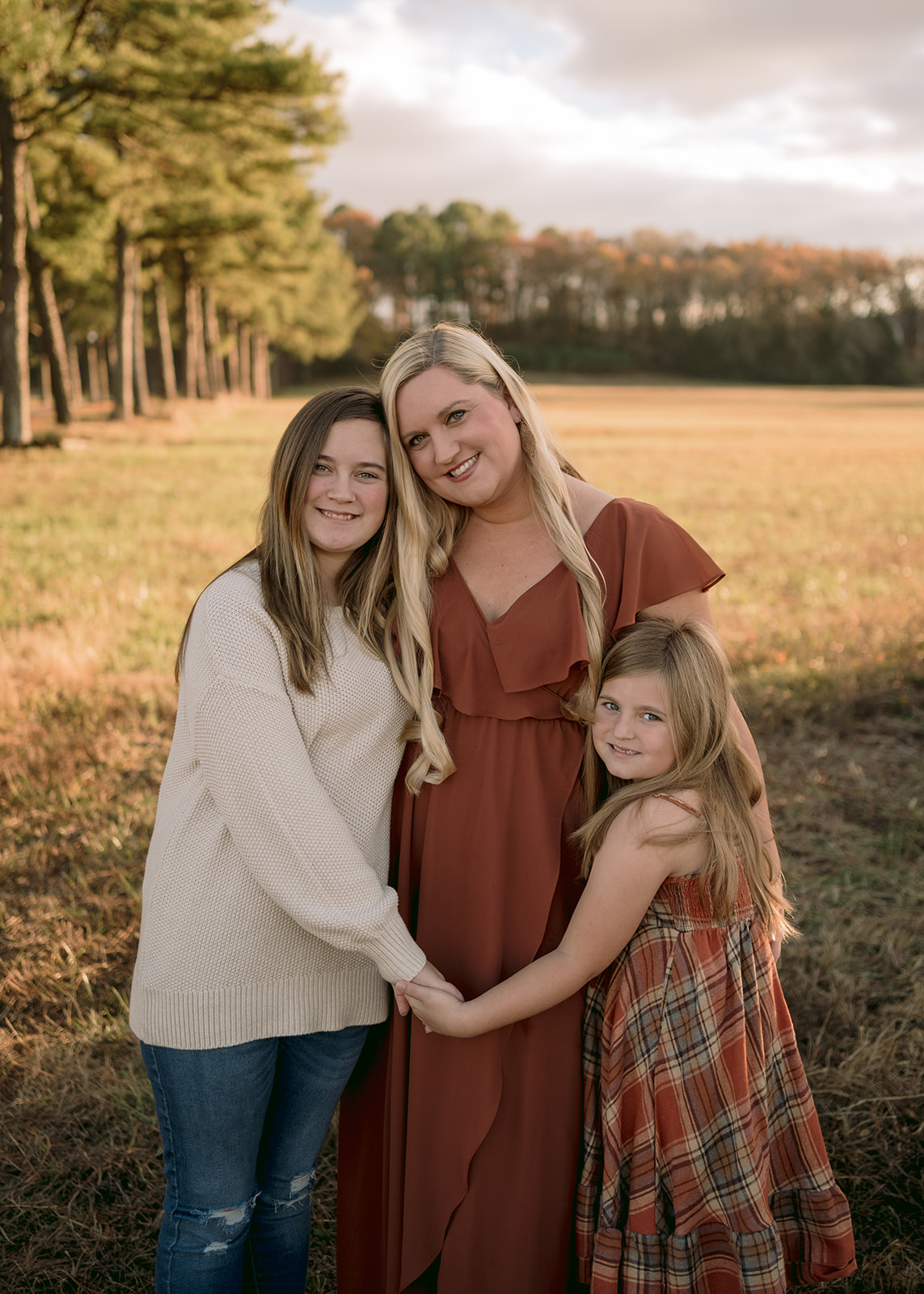 mom and daughters