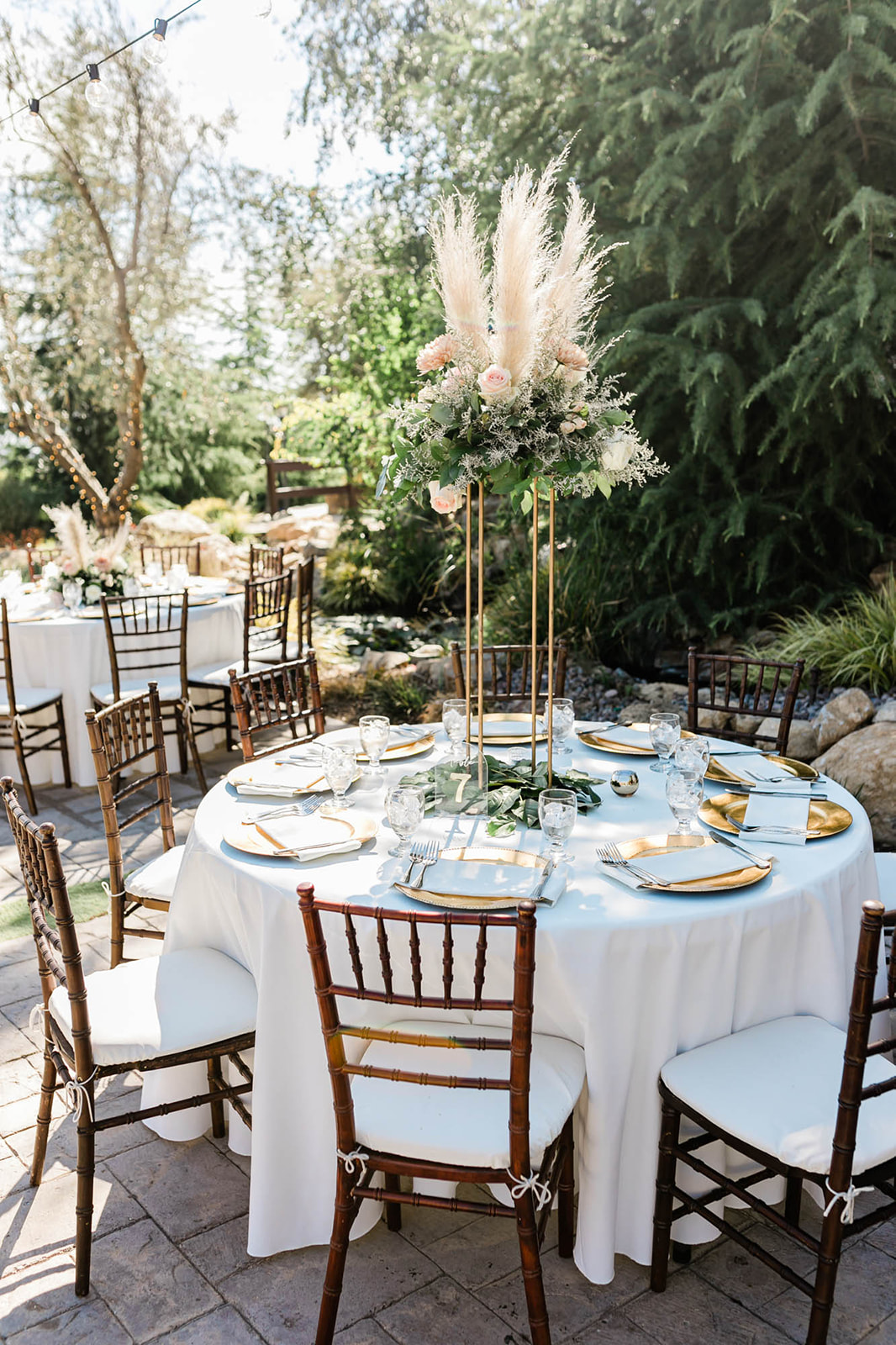 Serendipity garden wedding reception decor inspo