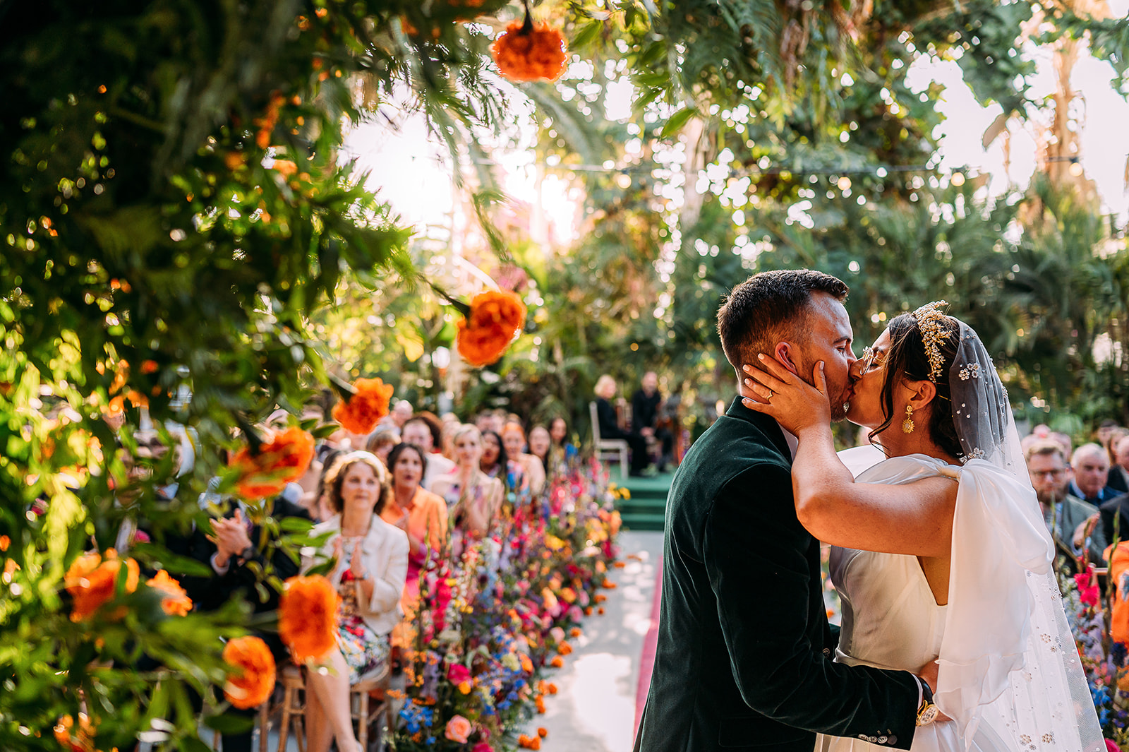 First kiss at Sefton Palm house
