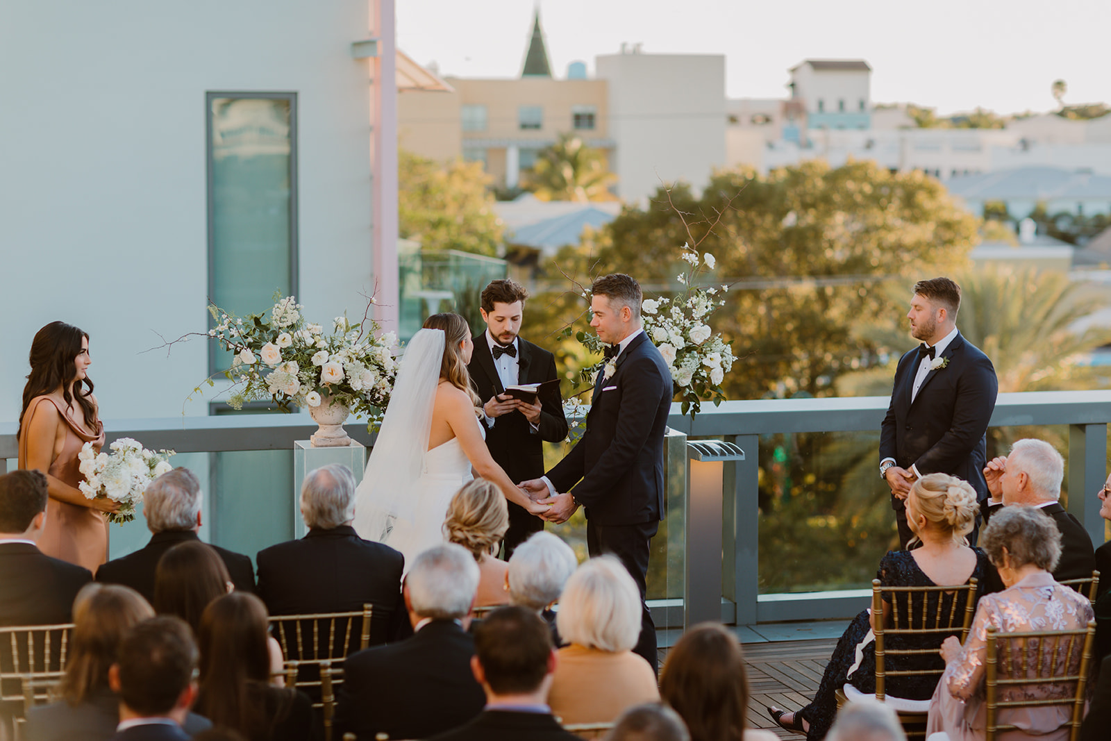 The Ray Hotel Wedding Delray Beach Rooftop ceremony 