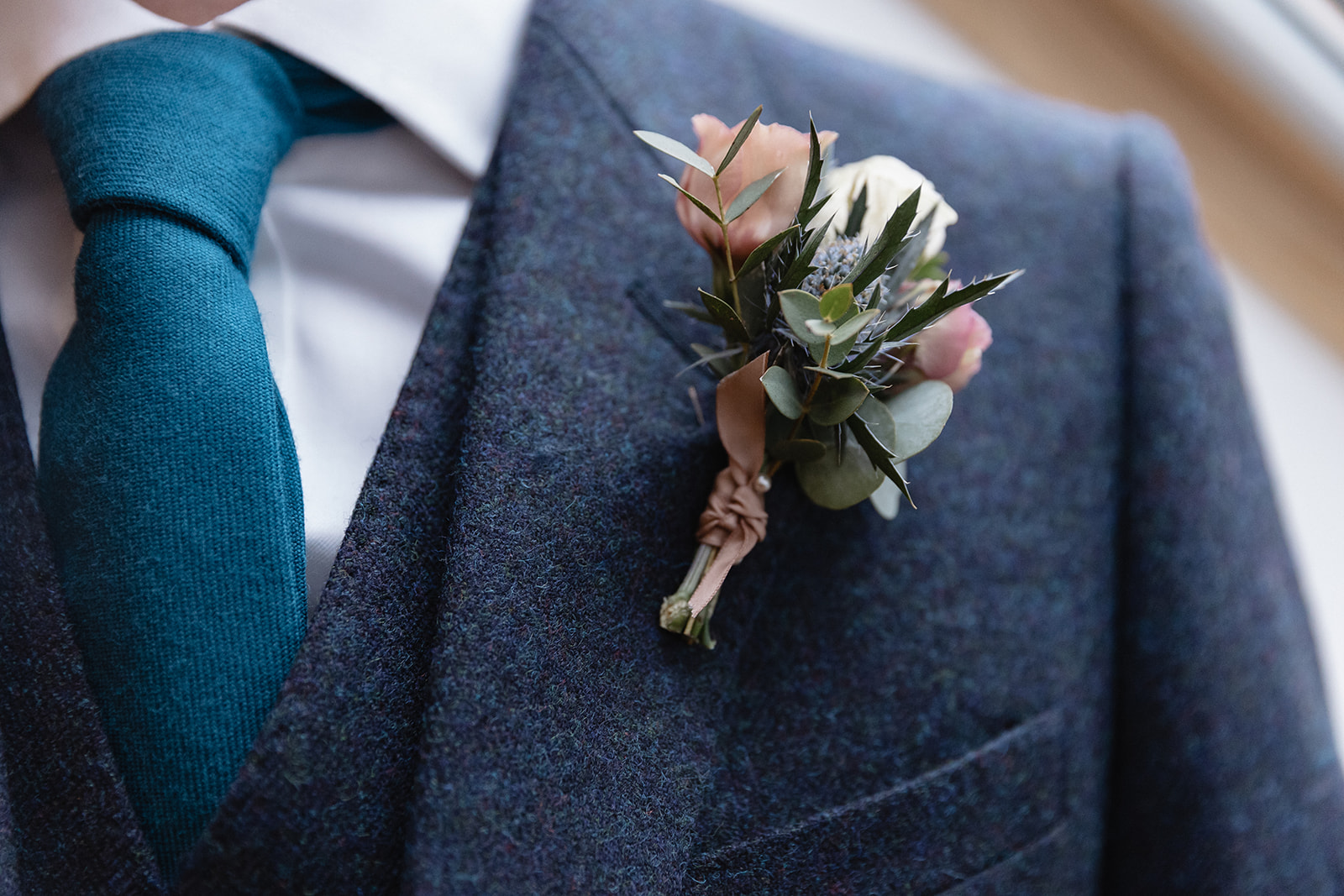 groom detail buttonhole - Cairns Farm Estate