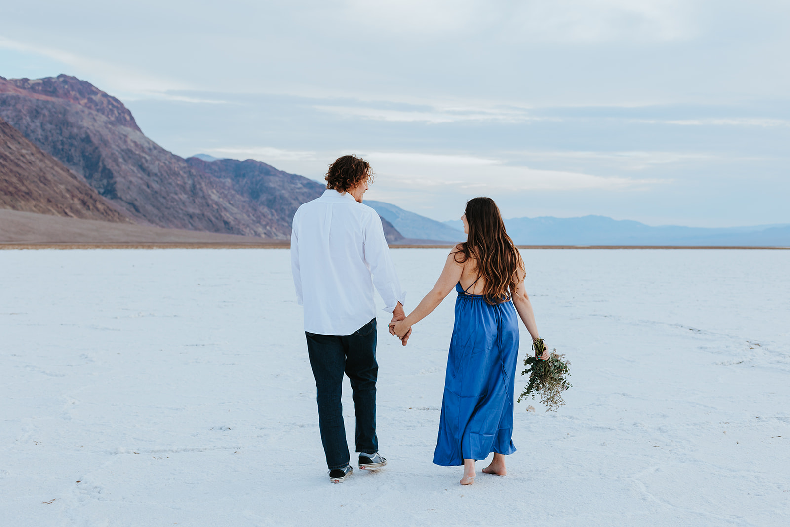 Engagement photos at Artist's Palette, Death Valley National Park