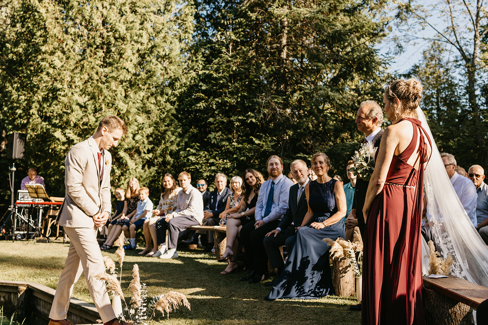 Maddie Lymburner and Chris Hartwig's wedding ceremony