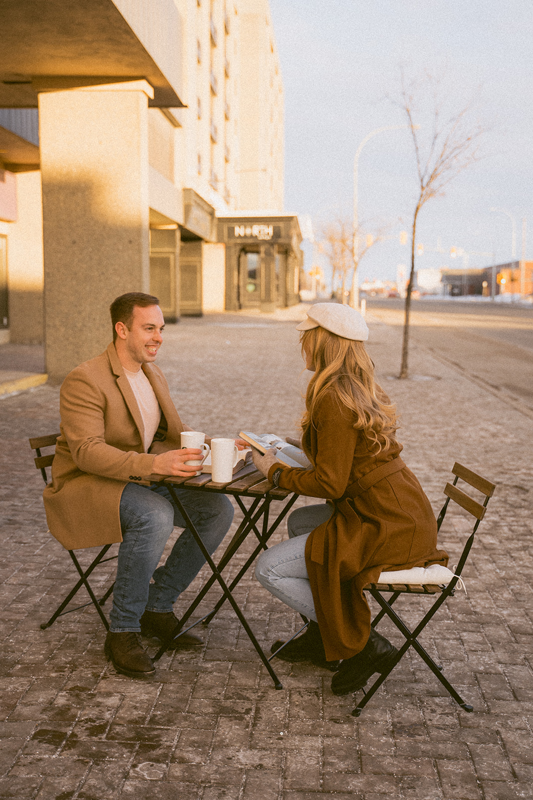 Film photo of a coffee date