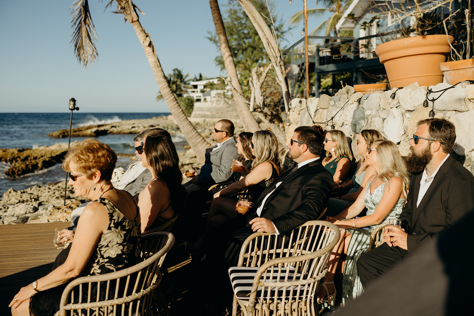 Small destination wedding ceremony at Ama at Cane Bay