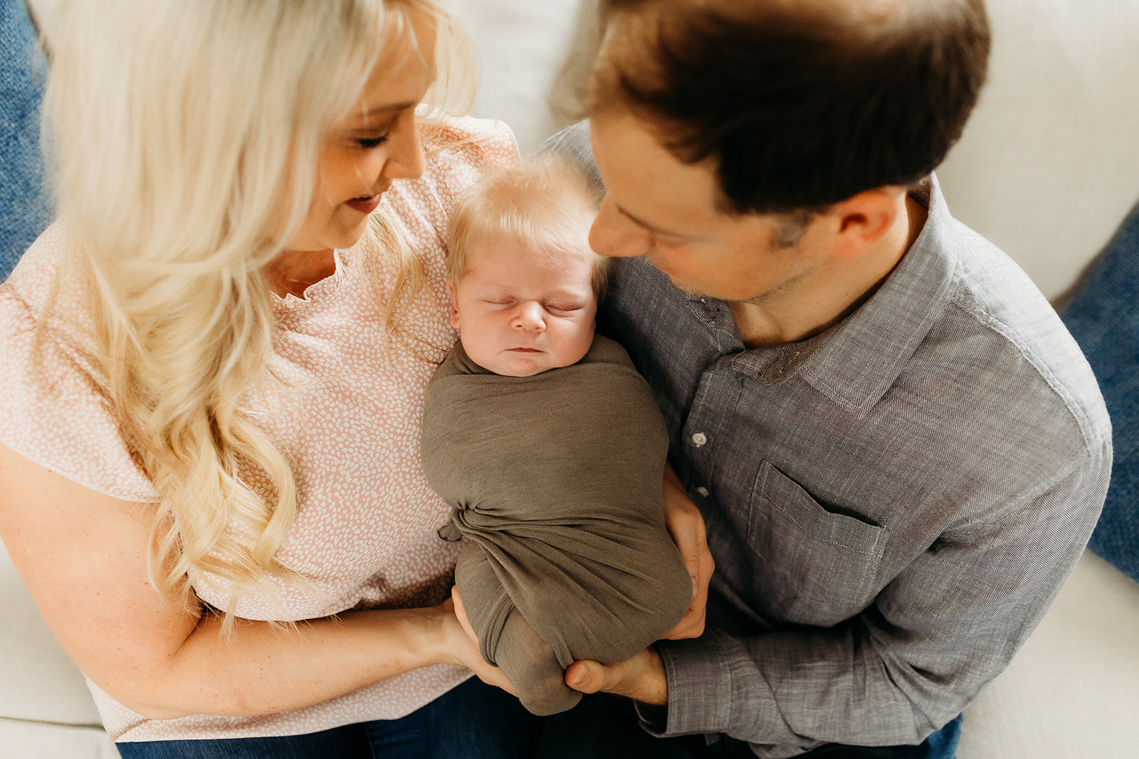 Parents and newborn in Denver