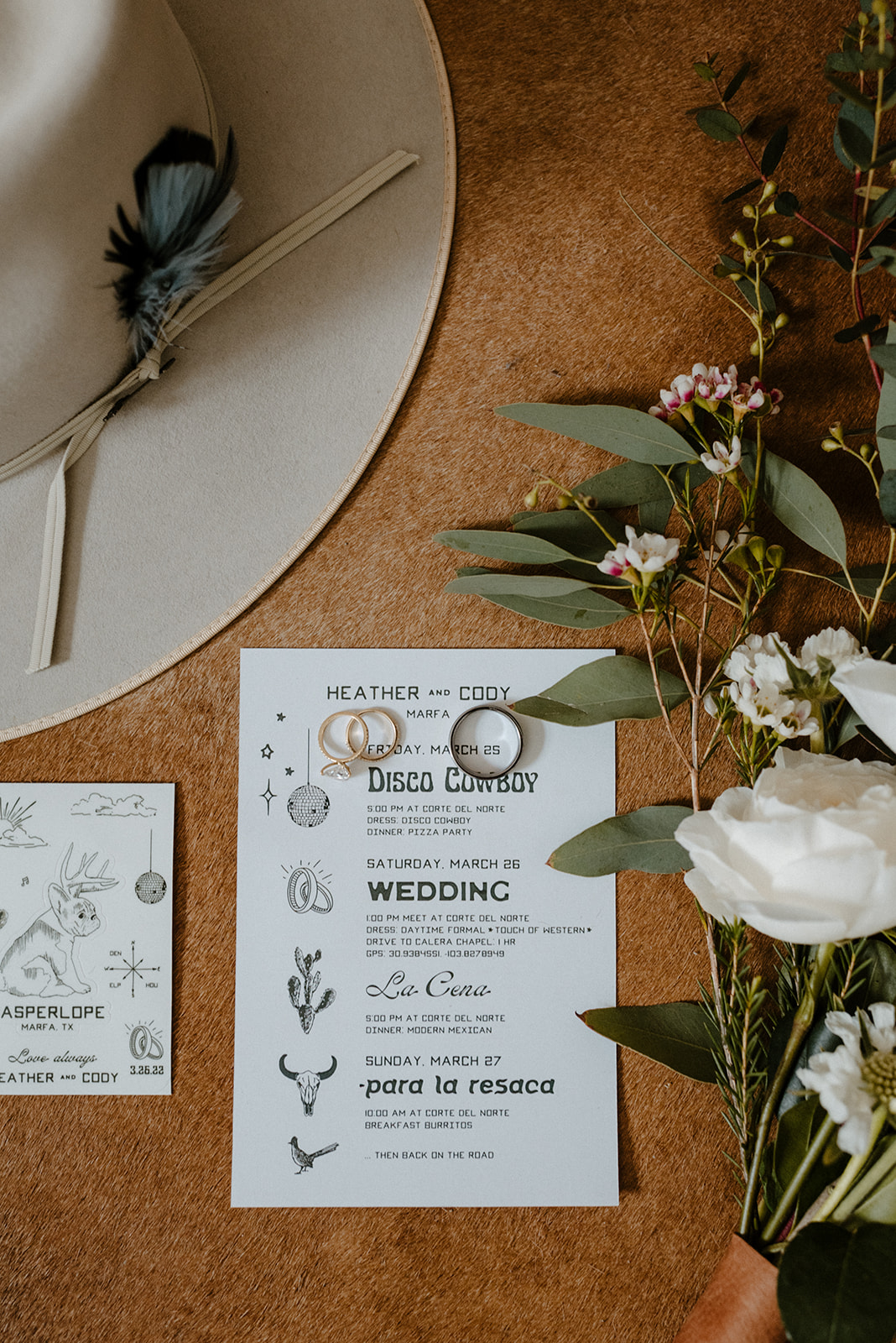 Marfa Texas small wedding details