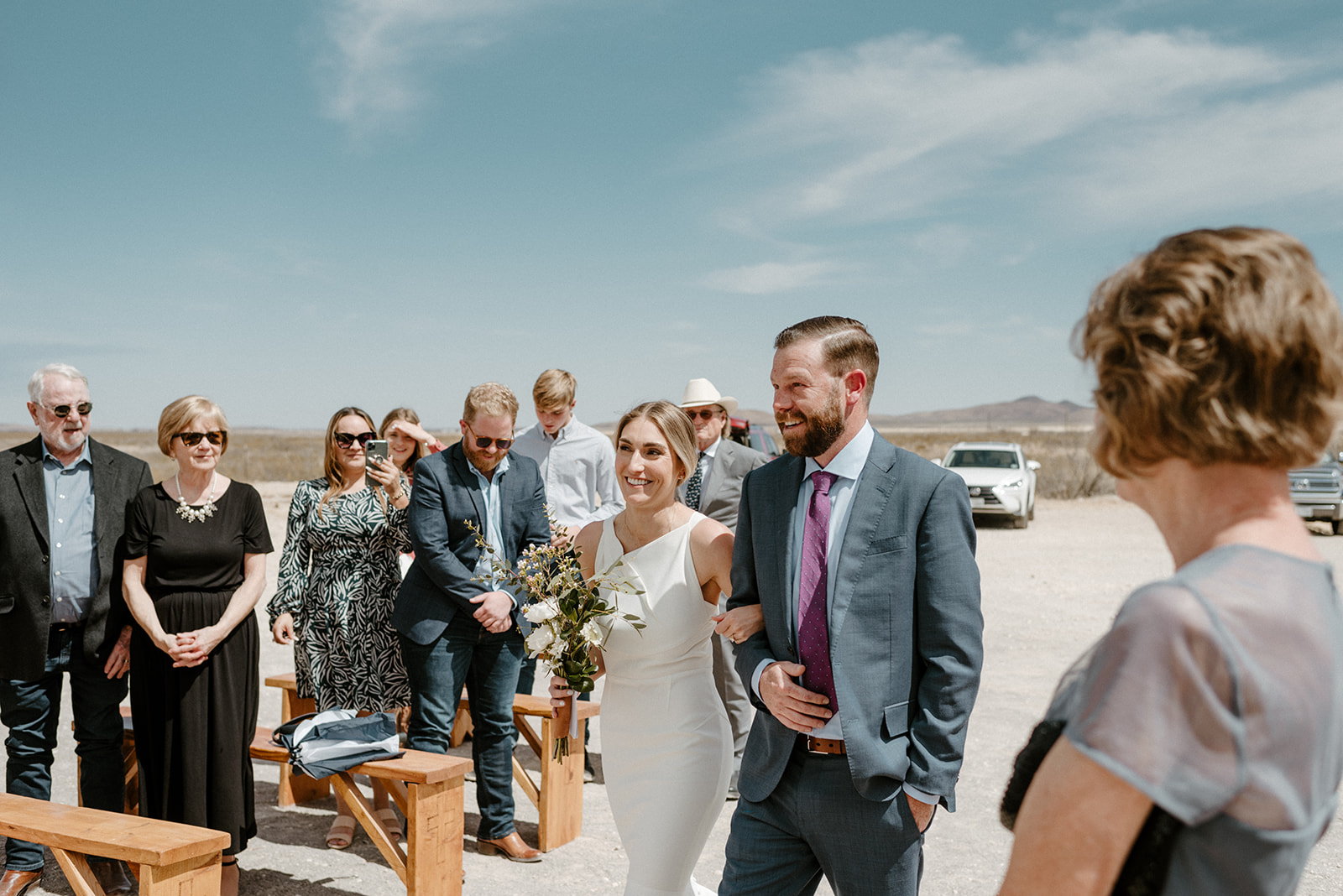 A small wedding at Caldera Chapel in Texas