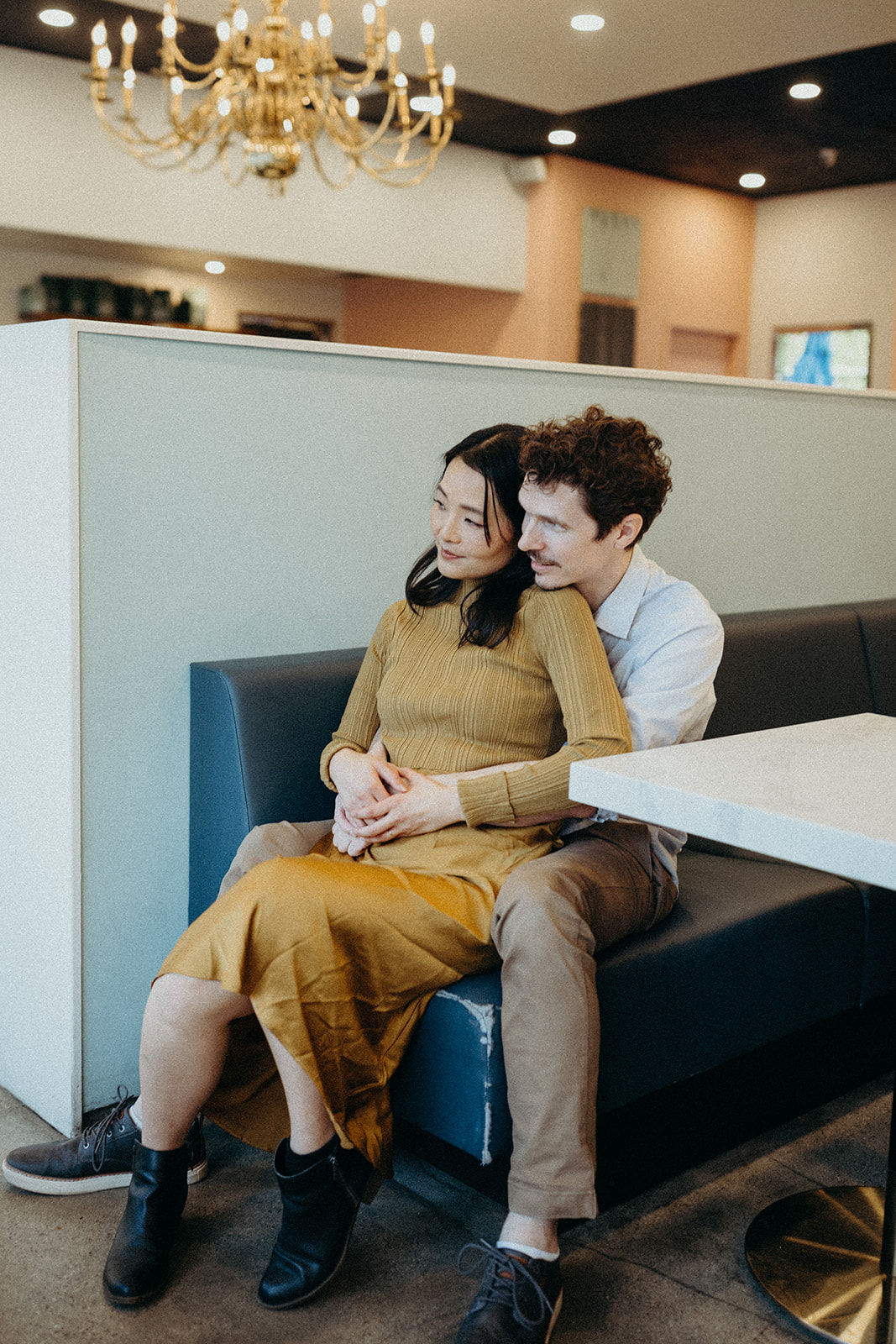 coffee date engagement session